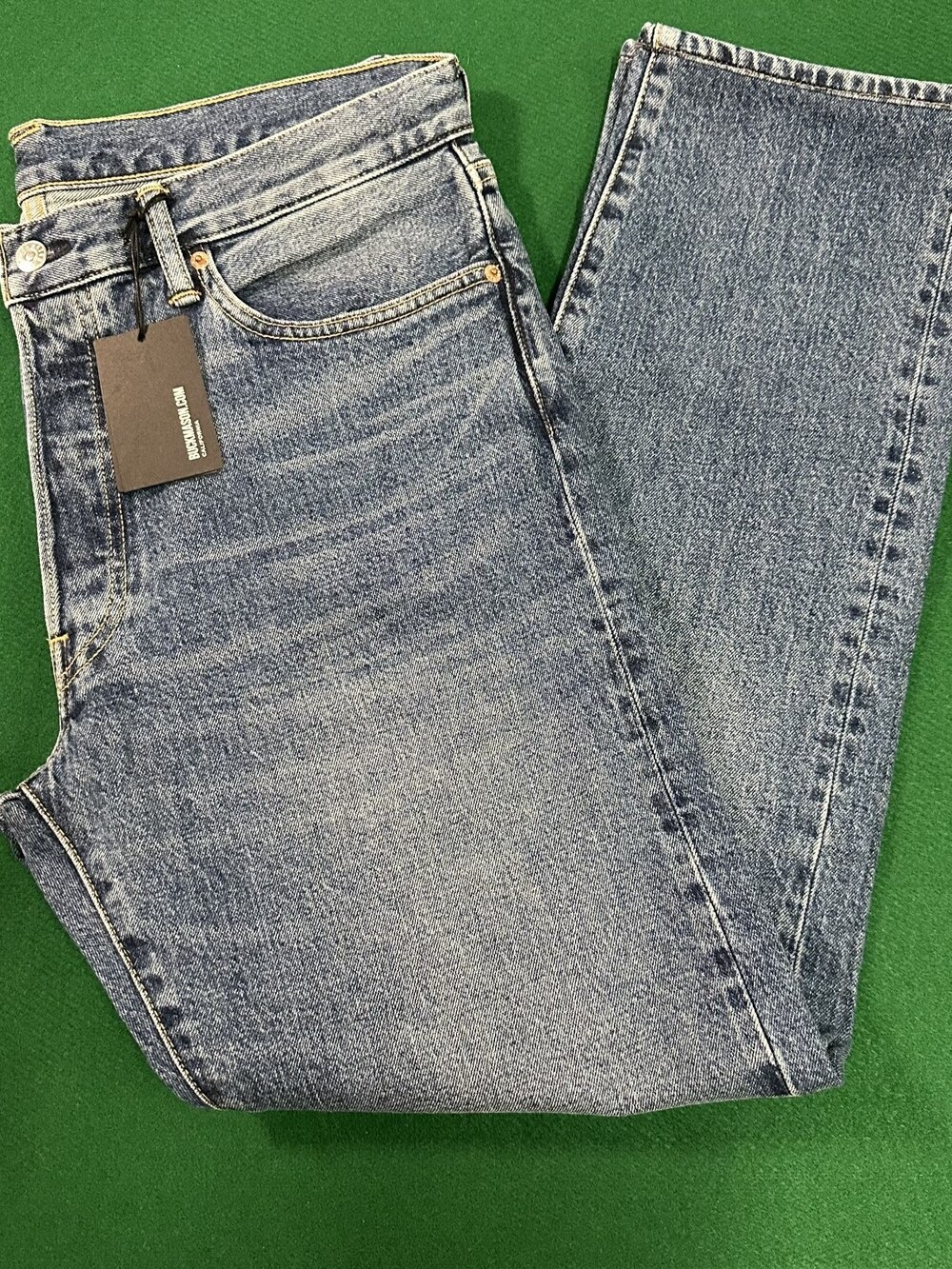 Buck Mason Japanese Denim Maverick Slim Jean Mens Sz 34 MSRP $228 NWT [ED26]